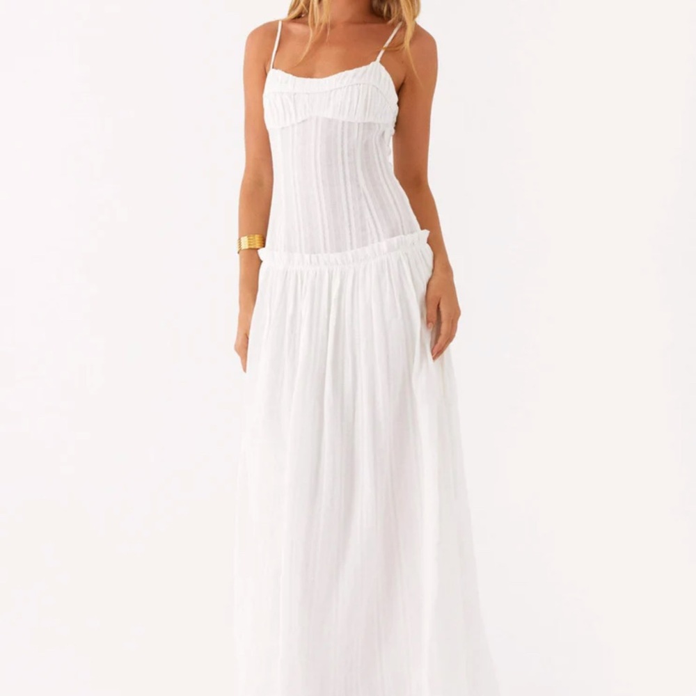 Peppermayo Jacinda Drop Waist Maxi Dress